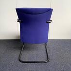 Vergaderstoel EURO, zwart sledeframe, blauw - zwart, Huis en Inrichting, Stoelen, Gebruikt, Stof, Ophalen of Verzenden, Eén