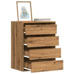 vidaXL Ladekast 60x41x76 cm bewerkt hout artisanaal, Kinderen en Baby's, Kinderkamer | Commodes en Kasten, Verzenden, Nieuw