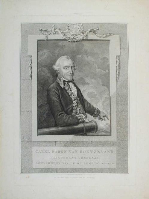 Portrait of Carel, Baron van Boetzelaer, Antiek en Kunst, Kunst | Etsen en Gravures