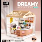 Dreamy mini house Melk en Thee Shop TeaShop met ledlamp D..., Verzenden, Nieuw