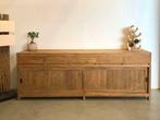 Dressoir teakhout 250cm, strak model, op voorraad; Indoteak