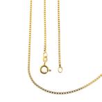 Gouden Venetiaanse schakel ketting | 60,5 cm (veersluiting), Sieraden, Tassen en Uiterlijk, Kettingen, Ophalen of Verzenden, Gebruikt