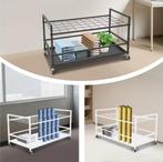 50-Vaks Documentenrek – Metalen Opbergwagen op Wielen, Verzenden, Nieuw in verpakking