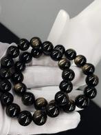 Natuurlijke goudglans obsidiaan armbanden, lengte 16,5 cm. -