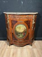 Credenza - Hout, Brons, Marmer - Antieke kast met marmeren