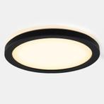 Zwarte badkamer plafondlamp Shivani, rond, IP44, 8W, 3000K, Ophalen of Verzenden, Nieuw, Stof, Basis