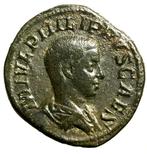 Romeinse Rijk. Philip II (AD 247-249). Sestertius PRINCIPI, Postzegels en Munten