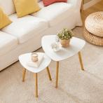 2dekans | Set van 2 kleine tafels met planken, salontafel,, Ophalen of Verzenden, Zo goed als nieuw
