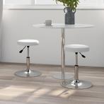 vidaXL Eetkamerstoelen 2 st kunstleer wit, Huis en Inrichting, Stoelen, Verzenden, Nieuw, Wit