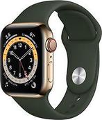 Apple Watch Series 6 40 mm kast van goud roestvrij staal met, Telecommunicatie, Overige Telecommunicatie, Zo goed als nieuw, Verzenden