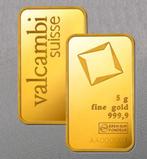 5 gram - Goud - Valcambi, Switzerland, Postzegels en Munten, Edelmetalen en Baren