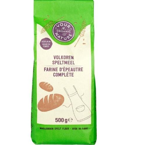 Speltmeel Volkoren Biologisch 500g, Hobby en Vrije tijd, Taarten en Cupcakes maken, Nieuw, Verzenden