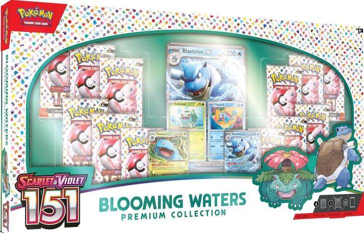 Pokémon 151 Blooming Waters Premium Collection, Hobby en Vrije tijd, Verzamelkaartspellen | Pokémon, Overige typen, Nieuw, Ophalen of Verzenden