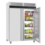GGM Gastro | RVS vrieskast ECO - GN 2/1 - 1400 | TKSJ1400ND, Verzenden