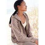 Lascana Sweatvest -lounge jas van biologische katoen,, Kleding | Dames, Ondergoed en Lingerie, Verzenden