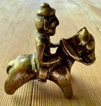Tribale kunst paard en ruiter Khandoba? - Messing - India -