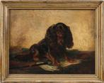 English school (XIX) - King Charles Cavalier Spaniel dog, Antiek en Kunst, Kunst | Schilderijen | Klassiek