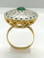 Zonder Minimumprijs - Cocktailring - 9 kt. Geel goud, Zilver, Sieraden, Tassen en Uiterlijk, Antieke sieraden