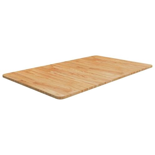 vidaXL Wastafelblad 100x60x1,5 cm behandeld massief hout, Huis en Inrichting, Keuken | Keukenelementen, Bruin, Nieuw, Verzenden