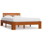 vidaXL Bedframe massief grenenhout honingbruin 140x200 cm