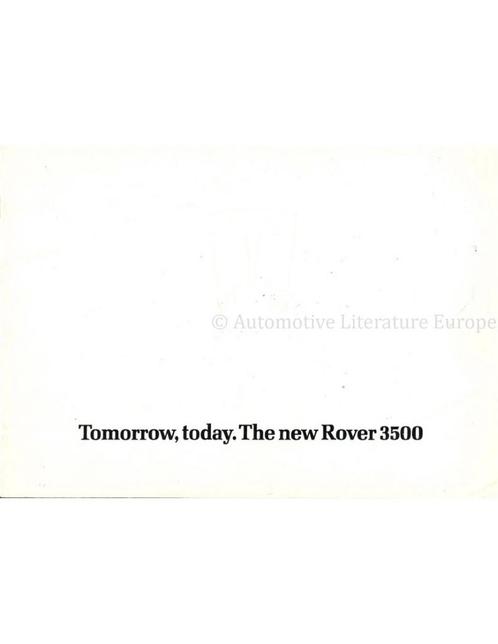 1976 ROVER 3500 BROCHURE ENGELS, Boeken, Auto's | Folders en Tijdschriften