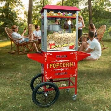 Popcorn machine en suikerspin machine huren met ingrediënten