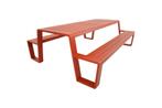 Rockwood® Picknicktafel Allure Aluminium Zacht Rood 2.20m, Ophalen of Verzenden, Nieuw, Rechthoekig, Hout