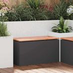 vidaXL Tuinbank Zwart 80 x 40 x 43 cm Staal, Verzenden, Nieuw