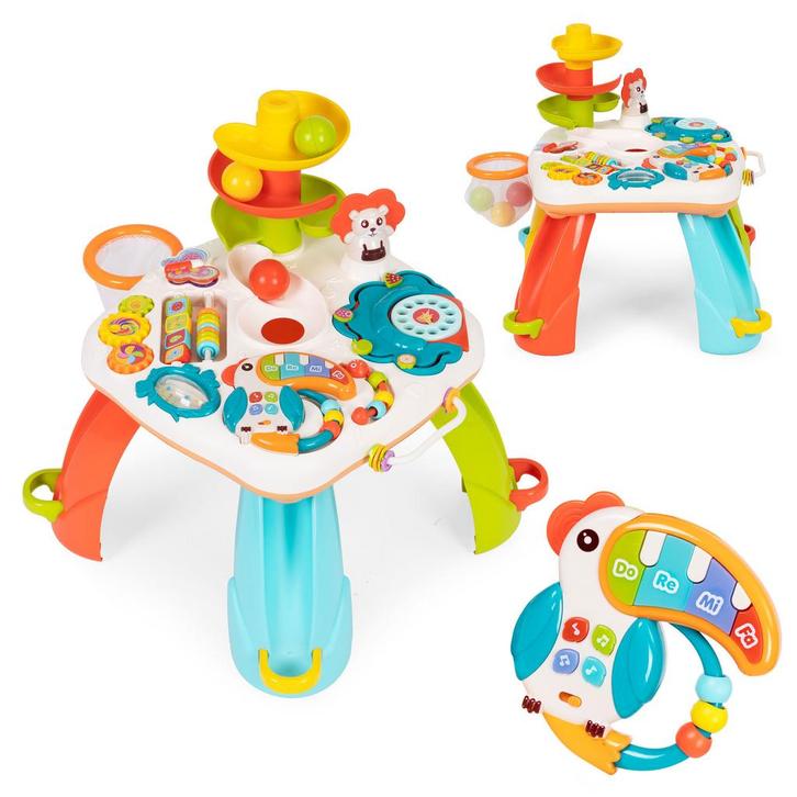 Activiteitentafel - 46x46x51 cm - met afneembaar speelgoed, Kinderen en Baby's, Speelgoed | Babyspeelgoed, Nieuw, Ophalen of Verzenden
