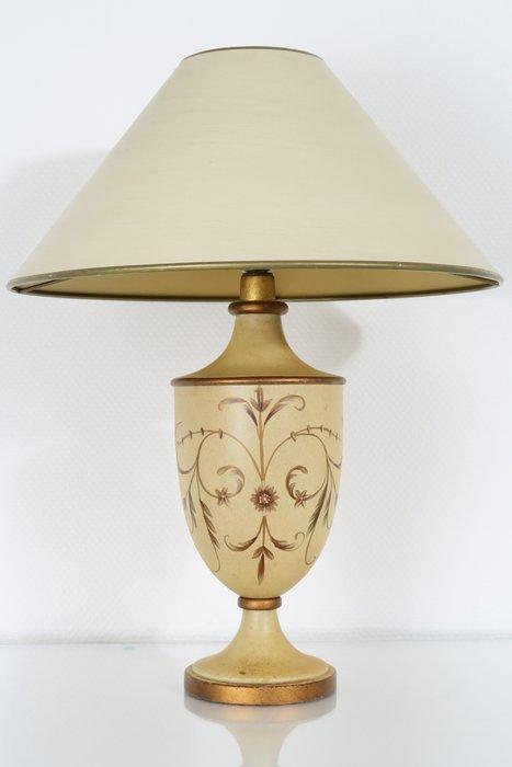 Tafellamp - Schitterende Hand Painted Tafellamp - Jaren 70 -, Antiek en Kunst, Curiosa en Brocante