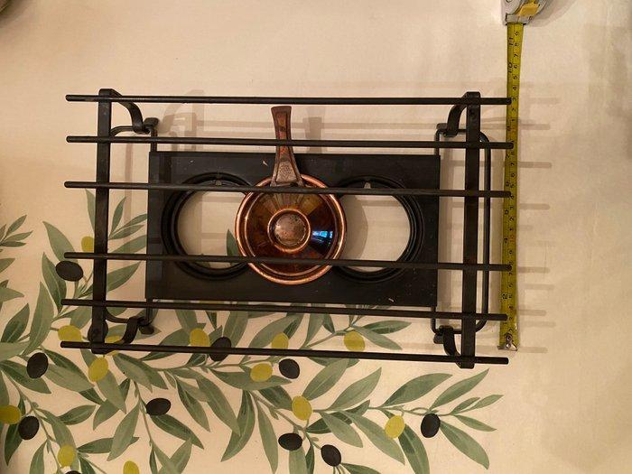 Serveerset voor vis (4) - Koper - Spring vispan/flambeerpan, Antiek en Kunst, Antiek | Keukenbenodigdheden