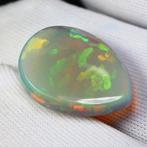 Grijs, Oranje Opaal - 12.88 ct - International Gemological, Nieuw