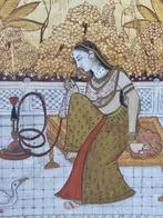 Scuola di Udaipur - Mahran (regina Rajput), Antiek en Kunst, Kunst | Niet-Westerse kunst