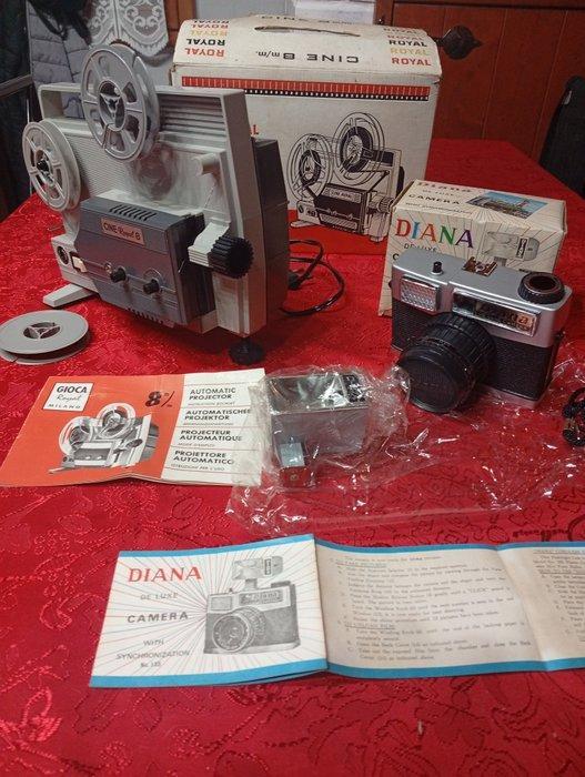(Lotto )Macchina fotografica 155 vintage + cineproiettore 8, Verzamelen, Fotografica en Filmapparatuur