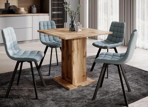 Meubella eetkamertafel Swen eiken vierkant 80x80 cm, Huis en Inrichting, Tafels | Eettafels, 50 tot 100 cm, Nieuw, 50 tot 100 cm