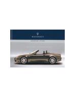 2006 MASERATI GRANSPORT SPYDER INSTRUCTIEBOEKJE FRANS