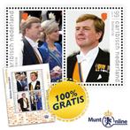 GRATIS Officieel Postzegelvel10JaarKoning &GRATIS verzending