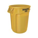Rubbermaid Ronde Brute container 121,1 ltr - geel, Huis en Inrichting, Woonaccessoires | Prullenbakken, Verzenden, Nieuw
