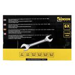 Benson Steeksleutelset - 6-17 mm - Chroom Vanadium - 6-delig, Ophalen of Verzenden, Nieuw