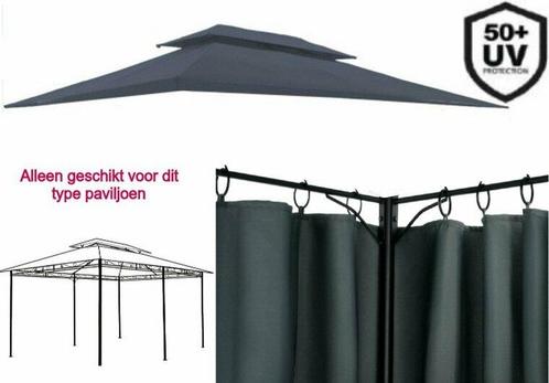 Set Dak en Wanden Antraciet - 360 x 260 - Paviljoen 6 pot..., Tuin en Terras, Overige Tuin en Terras, Verzenden
