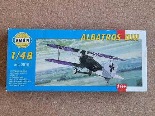 Smr 0816 Albatros DIII 1:48 (is aan begonnen), Hobby en Vrije tijd, Modelbouw | Vliegtuigen en Helikopters, Verzenden