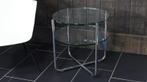 Gispen Today 425 bijzettafel chrome frame, Ophalen of Verzenden, Zo goed als nieuw, Glas