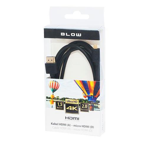 HDMI naar micro HDMI - 4K - 1,5 meter, Computers en Software, Overige Computers en Software, Nieuw, Ophalen of Verzenden
