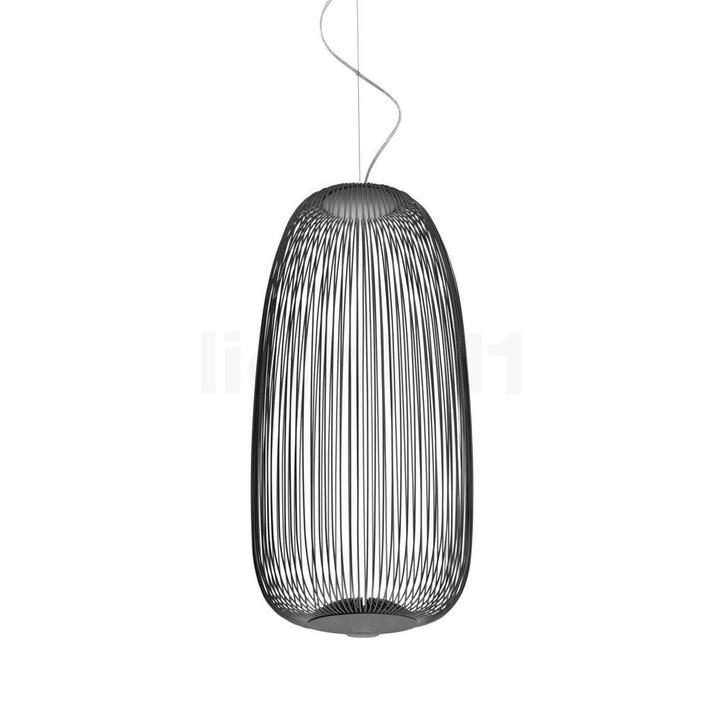 Foscarini Spokes 1 Hanglamp LED, grafiet - schakelbaar, Huis en Inrichting, Lampen | Hanglampen, Nieuw, Verzenden