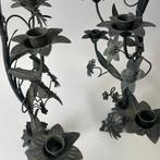 Kandelaar 19e eeuw Franse Altaar kandelaars - met florale, Antiek en Kunst