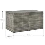 Opbergbox Ikaria 950 ltr grijs gemeleerd, Tuin en Terras, Tuinmeubel-accessoires, Verzenden, Nieuw
