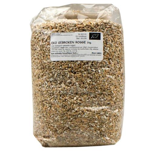 Molen de Hoop EKO Gebroken Rogge 1kg, Hobby en Vrije tijd, Taarten en Cupcakes maken, Nieuw, Verzenden
