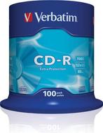 Verbatim 43411 CD-R 80 disc 700 MB 100 stuk(s) Spindel, Verzenden, Nieuw