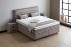 Opberg Boxspring Alanya - Taupe, Huis en Inrichting, Slaapkamer | Boxsprings, Verzenden, Nieuw, Modern