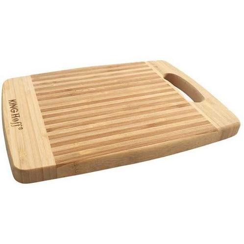 Kinghoff KH-1141 bamboe snijplank 33 cm x 23 cm x 1.8cm, Huis en Inrichting, Keuken | Keukenbenodigdheden, Ophalen of Verzenden